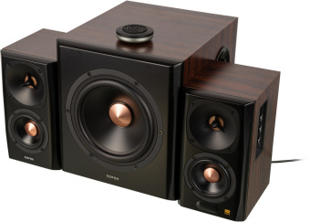 Колонки Edifier S360DB 2.1 коричневый 155Вт BT - купить недорого с доставкой в интернет-магазине