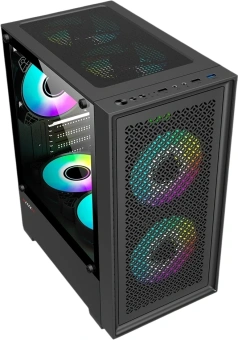 Корпус Accord ACC-1902 черный без БП mATX 2xUSB2.0 1xUSB3.0 audio bott PSU - купить недорого с доставкой в интернет-магазине