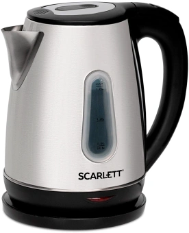 Чайник электрический Scarlett SC-EK21S36 1.8л. 2200Вт черный корпус: сталь - цена, купить или заказать с доставкой в интернет-магазине Чайник электрический Scarlett SC-EK21S36 1.8л. 2200Вт черный корпус: сталь - купить недорого с доставкой в интернет-магазине
