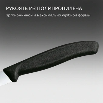 Нож кухонный Victorinox Swiss Classic (6.7703) стальной для чистки овощей и фруктов лезв.100мм прямая заточка черный - купить недорого с доставкой в интернет-магазине