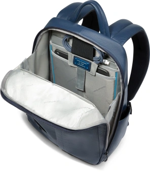 Рюкзак мужской Piquadro Russel CA6765W137/BLU синий натур.кожа - купить недорого с доставкой в интернет-магазине