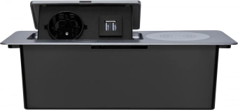 Розетка Cactus CS-SOCKET-USBA-WLESS для столешницы 26.5x11.8x6.5см серебристый - цена, купить или заказать с доставкой в интернет-магазине Розетка Cactus CS-SOCKET-USBA-WLESS для столешницы 26.5x11.8x6.5см серебристый - купить недорого с доставкой в интернет-магазине