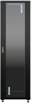 Шкаф коммутационный NTSS Премиум (NTSS-R42U6060GS-1BL) напольный 42U 600x600мм пер.дв.стекл металл 900кг черный 510мм 86кг 1987мм 20 металл - купить недорого с доставкой в интернет-магазине