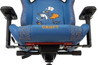 Кресло игровое Knight Craft Dragon синий экокожа с подголов. крестов. металл - купить недорого с доставкой в интернет-магазине