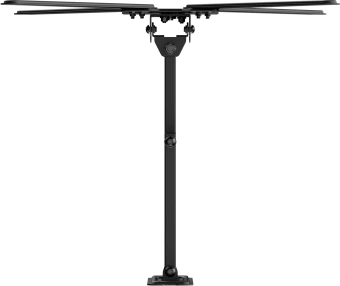 Кронштейн для телевизора Ultramounts UM958 черный 13"-43" макс.25кг настенный поворот и наклон - купить недорого с доставкой в интернет-магазине