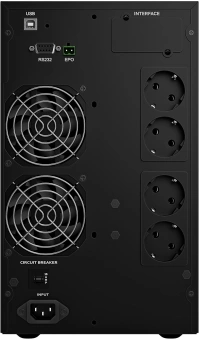 Источник бесперебойного питания Powercom Macan Plus MAC2000TEN 2000Вт 2000ВА черный - купить недорого с доставкой в интернет-магазине
