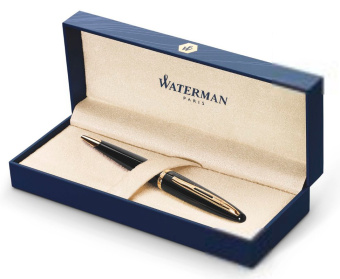 Ручка шариков. Waterman Carene (CWS0700380) Black GT M син. черн. подар.кор. - купить недорого с доставкой в интернет-магазине