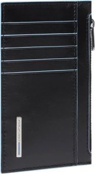 Чехол для кредитных карт Piquadro Blue Square PP6561B2R/N черный натур.кожа - купить недорого с доставкой в интернет-магазине