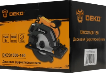 Циркулярная пила (дисковая) Deko DKCS1500-160 1500Вт (ручная) D диска.:165мм (063-4190) - купить недорого с доставкой в интернет-магазине
