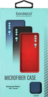 Чехол (клип-кейс) BoraSCO для Samsung Galaxy A03 Microfiber Case синий (70093) - купить недорого с доставкой в интернет-магазине