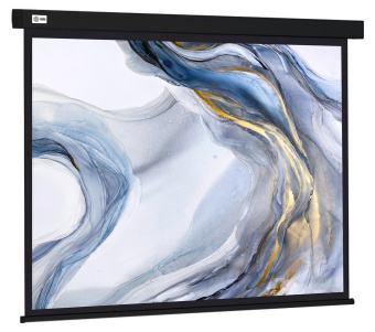 Экран Cactus 180x180см Wallscreen CS-PSW-180X180-BK 1:1 настенно-потолочный рулонный черный - купить недорого с доставкой в интернет-магазине