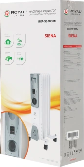 Радиатор масляный Royal Clima Siena ROR-S5-1000M 1000Вт белый/серый - купить недорого с доставкой в интернет-магазине