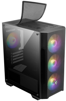Корпус MSI MAG Forge M100A черный без БП mATX 2x120mm 2xUSB2.0 1xUSB3.0 audio bott PSU - купить недорого с доставкой в интернет-магазине