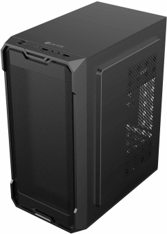 Корпус Оклик OCC-MN301 черный без БП mATX 1x80mm 2x120mm 1xUSB2.0 1xUSB3.0 audio - купить недорого с доставкой в интернет-магазине