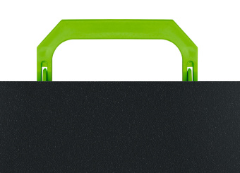 Портфель Бюрократ Black Opal BLPP01LETT 1 отдел. A4 пластик 0.7мм черный/салатовый - купить недорого с доставкой в интернет-магазине