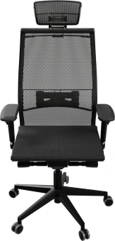 Кресло эргономичное Метта Samurai Black Edition New 2.0 черный сиденье черный сетка с подголов. крестов. полиамид черный - купить недорого с доставкой в интернет-магазине