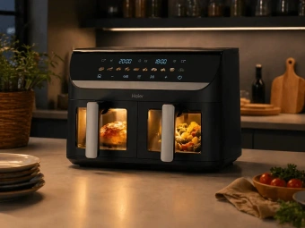 Аэрогриль Haier HAF-702 2300Вт черный (FZ03Q9M01RU) - купить недорого с доставкой в интернет-магазине