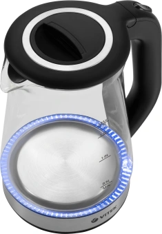 Чайник электрический Vitek VT-1181 1.7л. 2200Вт черный корпус: стекло - купить недорого с доставкой в интернет-магазине