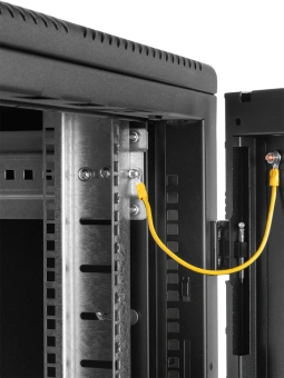 Шкаф серверный ЦМО (ШТК-М-24.6.10-44АА-9005) напольный 24U 600x1000мм пер.дв.перфор. 2 бок.пан. задн.дв.перфор. 700кг черный - купить недорого с доставкой в интернет-магазине