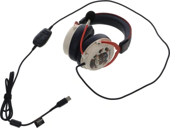 Наушники с микрофоном A4Tech Bloody M595 Proxy Boom бежевый/черный 2.3м мониторные USB оголовье (M595) - купить недорого с доставкой в интернет-магазине