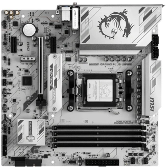 Материнская плата MSI B850M GAMING PLUS WIFI6E SocketAM5 AMD B850 4xDDR5 mATX AC`97 8ch(7.1) 2.5Gg RAID+HDMI+DP - купить недорого с доставкой в интернет-магазине