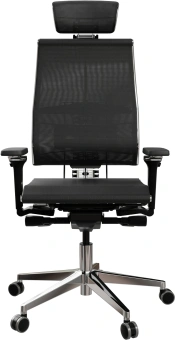 Кресло руководителя эргономичное Метта Yoga 4DF B2-5D - YM93 черный сиденье черный сетка с подголов. крестов. металл хром - купить недорого с доставкой в интернет-магазине