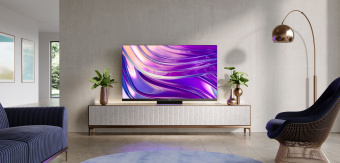 Телевизор QLED Hisense 75" 75U8HQ черный 4K Ultra HD 120Hz DVB-T DVB-T2 DVB-C DVB-S DVB-S2 USB WiFi Smart TV - купить недорого с доставкой в интернет-магазине