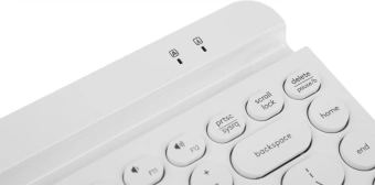 Клавиатура A4Tech Fstyler FBK30 белый USB беспроводная BT/Radio slim Multimedia (FBK30 WHITE) - купить недорого с доставкой в интернет-магазине