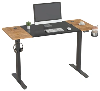 Стол для компьютера Cactus подъёмный столешница МДФ черный дуб антик каркас черный (CS-EDL-BAWD) - купить недорого с доставкой в интернет-магазине