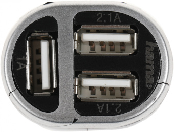 Автомобильное зар./устр. Hama H-173603 5W 2.1A+2.1A+1A 3xUSB универсальное черный (00173603) - купить недорого с доставкой в интернет-магазине