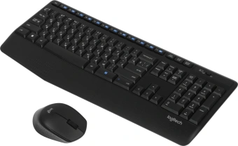 Клавиатура + мышь Logitech MK345 клав:черный мышь:черный USB беспроводная Multimedia (920-012925) - купить недорого с доставкой в интернет-магазине