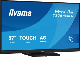 Монитор Iiyama 27" ProLite T2754MSC-B2AG черный IPS LED 4ms 16:9 HDMI M/M глянцевая HAS 1000:1 300cd 178гр/178гр 1920x1080 75Hz VGA DP FHD USB Touch 2.9кг - купить недорого с доставкой в интернет-магазине