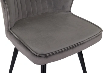 Стул для дома Бюрократ CH-K5_SP с повор.мех. т.серый Holland 18 металл черный на ножках (CH-K5_1/SP/HL18) - купить недорого с доставкой в интернет-магазине