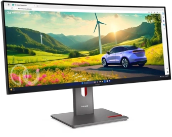 Монитор Lenovo 34" ThinkVision P34wd-40 черный IPS LED 21:9 HDMI M/M HAS Piv 350cd 178гр/178гр 3440x1440 120Hz DP WQ USB 10кг - купить недорого с доставкой в интернет-магазине