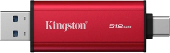 Накопитель SSD Kingston USB3.2 Gen2 512GB SPSD/512GB красный - купить недорого с доставкой в интернет-магазине
