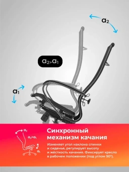 Кресло Метта ErgoLife Set 7 черный сиденье черный сетка с подголов. крестов. металл хром - купить недорого с доставкой в интернет-магазине