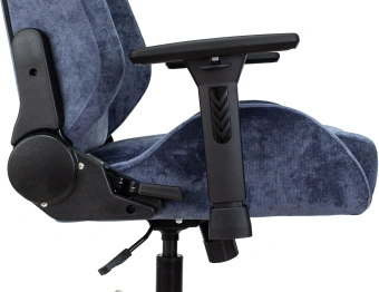 Кресло игровое Knight N1 Fabric синий Light-27 с подголов. крестов. металл - купить недорого с доставкой в интернет-магазине