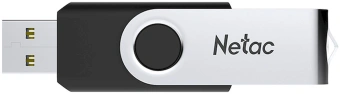 Флеш Диск Netac 128GB U505 NT03U505N-128G-20BK USB2.0 черный/серебристый - купить недорого с доставкой в интернет-магазине