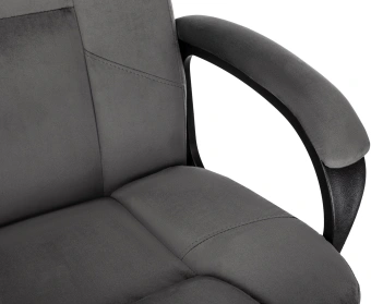 Кресло руководителя Бюрократ CH-800 Fabric темно-серый крестов. пластик - купить недорого с доставкой в интернет-магазине