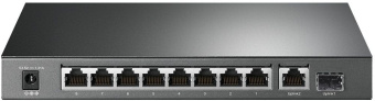 Коммутатор TP-Link TL-SG1210P 9G 1SFP 8PoE+ 63W неуправляемый - купить недорого с доставкой в интернет-магазине