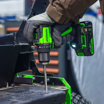 Дрель-шуруповерт Greenworks DD560 аккум. патрон:быстрозажимной (3708407CUA) - купить недорого с доставкой в интернет-магазине
