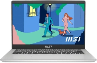 Ноутбук MSI Modern 14 C12M-240XRU Core i5 1235U 8Gb SSD512Gb Intel Iris Xe graphics 14" IPS FHD (1920x1080) FreeDOS silver WiFi BT Cam (9S7-14J111-240) - купить недорого с доставкой в интернет-магазине