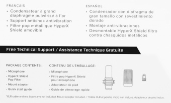 Микрофон проводной HyperX ProCast Microphone 3м черный - купить недорого с доставкой в интернет-магазине