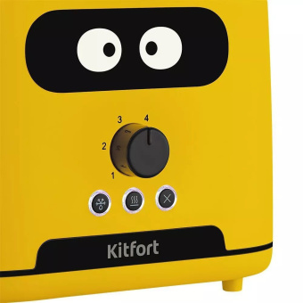 Тостер Kitfort КТ-4093-1 870Вт желтый - купить недорого с доставкой в интернет-магазине