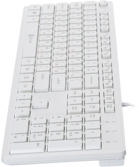 Клавиатура Оклик 500M белый USB slim Multimedia (1061586) кабель 1.5м - купить недорого с доставкой в интернет-магазине