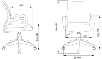 Кресло детское Бюрократ BUROKIDS 1 W розовый единороги крестов. пластик пластик белый - купить недорого с доставкой в интернет-магазине