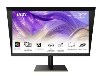 Монитор MSI 32" Summit MS321UP черный IPS LED 16:9 HDMI матовая HAS Piv 400cd 178гр/178гр 3840x2160 60Hz DP 4K USB 9.7кг - купить недорого с доставкой в интернет-магазине