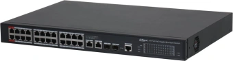 Коммутатор Dahua DH-S4228-24GT-360 (L2) 28x1Гбит/с 2SFP 24PoE 360W управляемый - купить недорого с доставкой в интернет-магазине