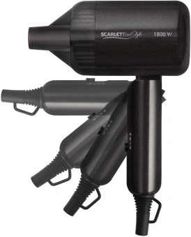 Фен Scarlett SC-HD70IT15 1800Вт черный - купить недорого с доставкой в интернет-магазине