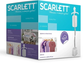 Отпариватель напольный Scarlett SC-GS130S39 2000Вт белый - купить недорого с доставкой в интернет-магазине